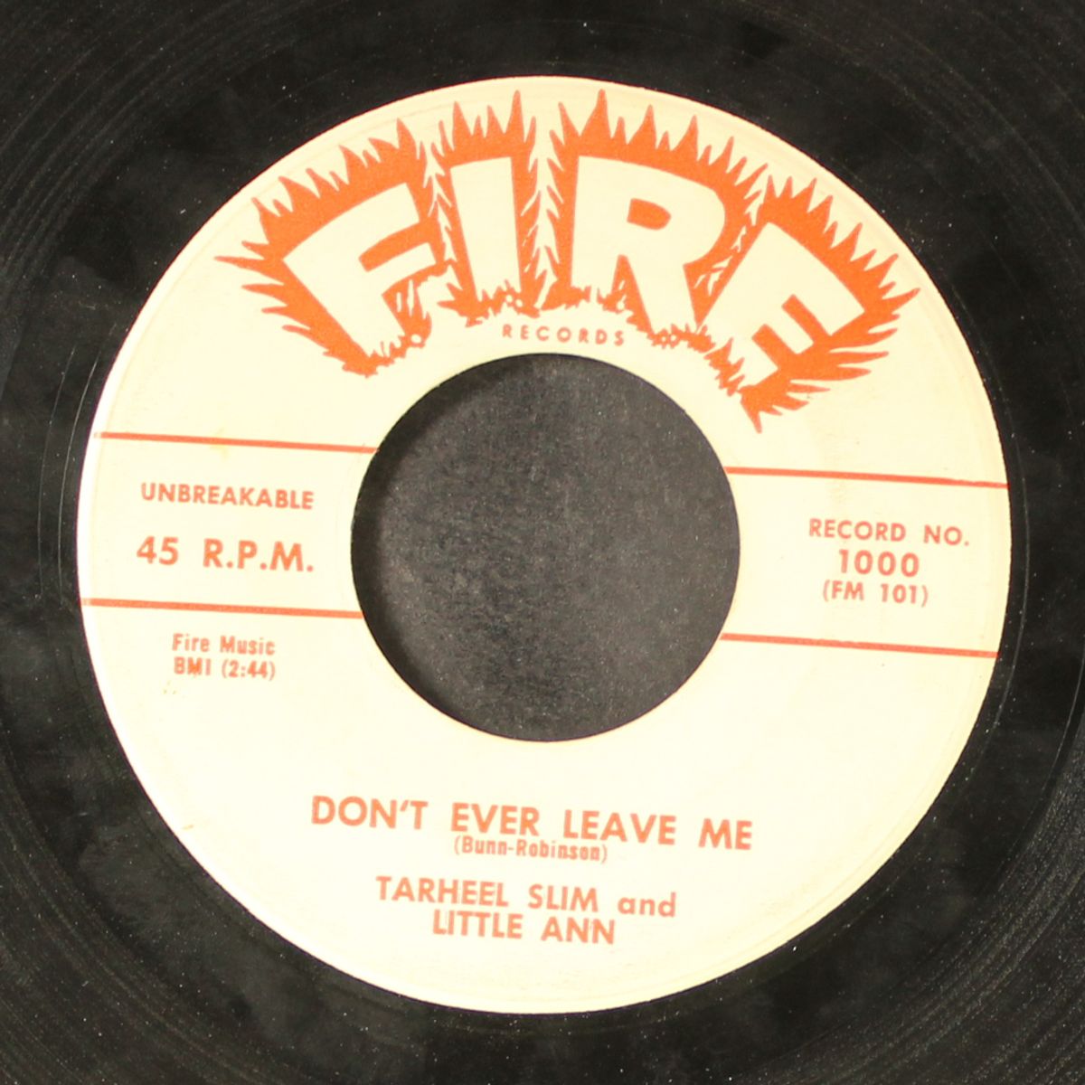 don't ever leave me / it's too late by TARHEEL SLIM & LITTLE ANN