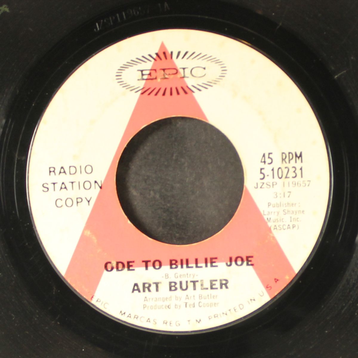 ode to billie joe / soul brother by ART BUTLER