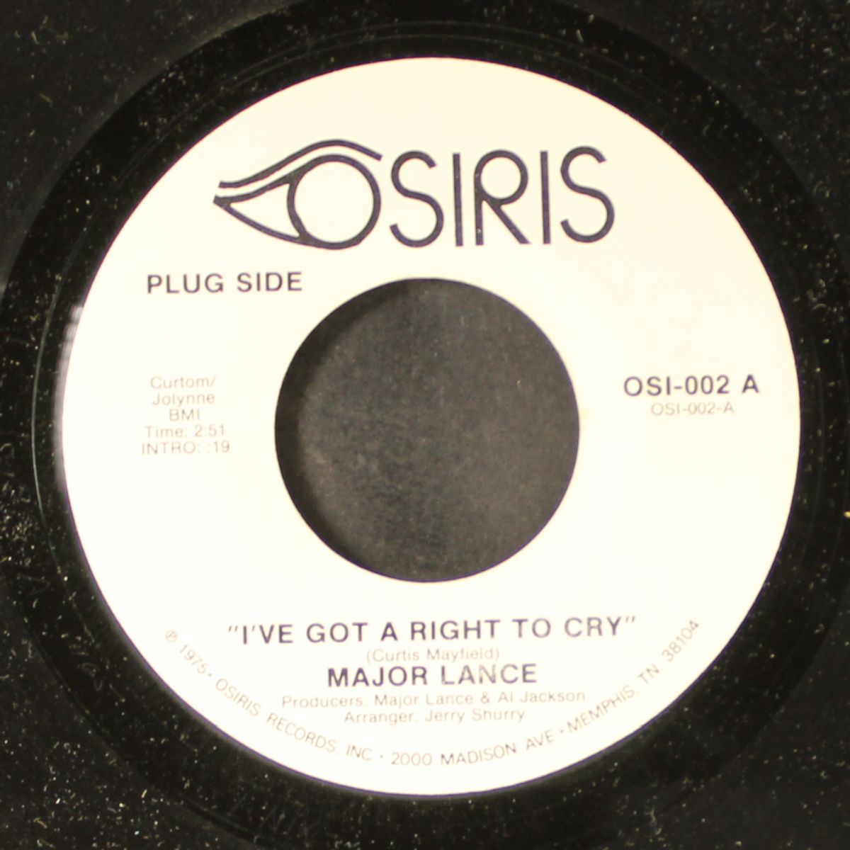 i've got a right to cry / you keep me coming to you by MAJOR LANCE