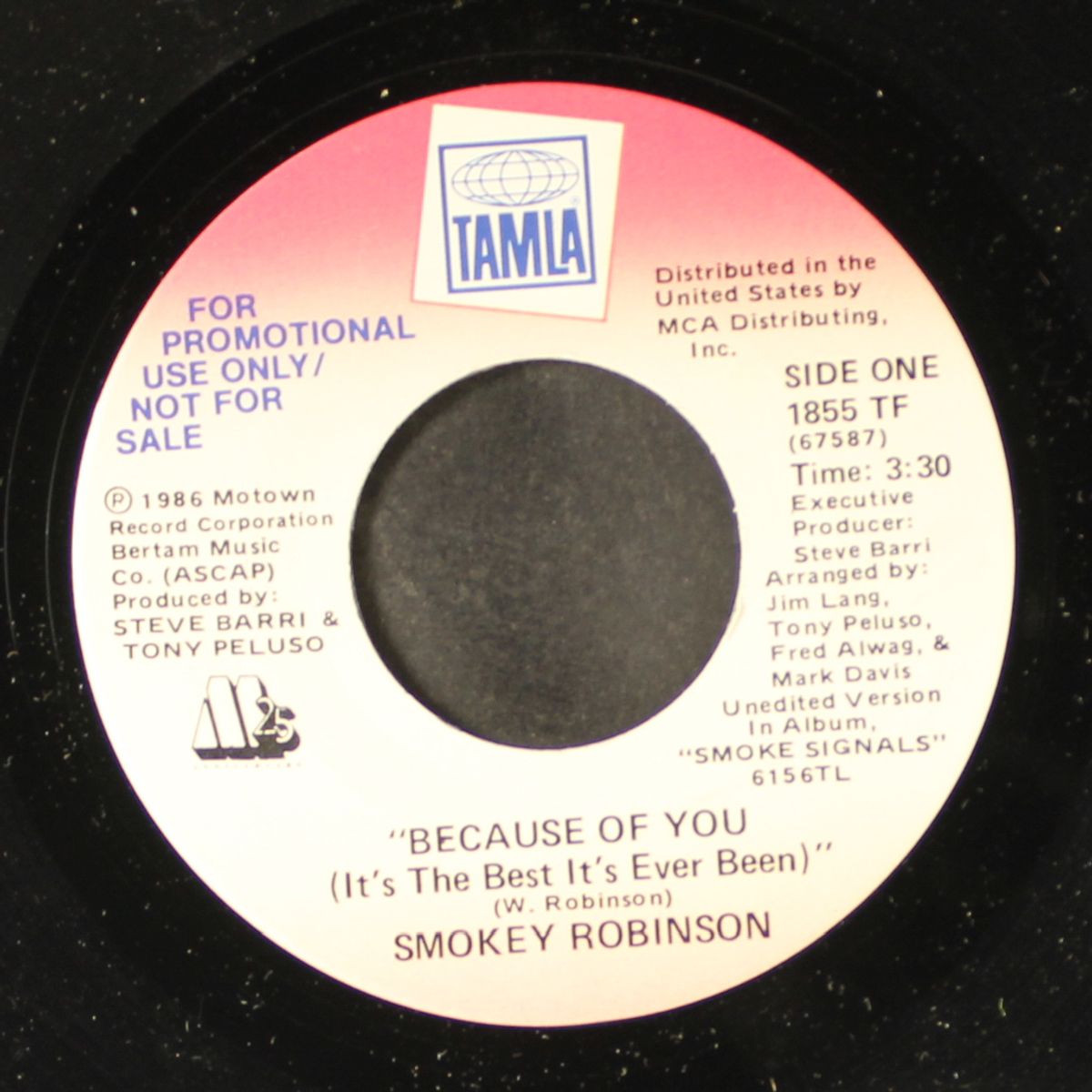 because of you / same by SMOKEY ROBINSON
