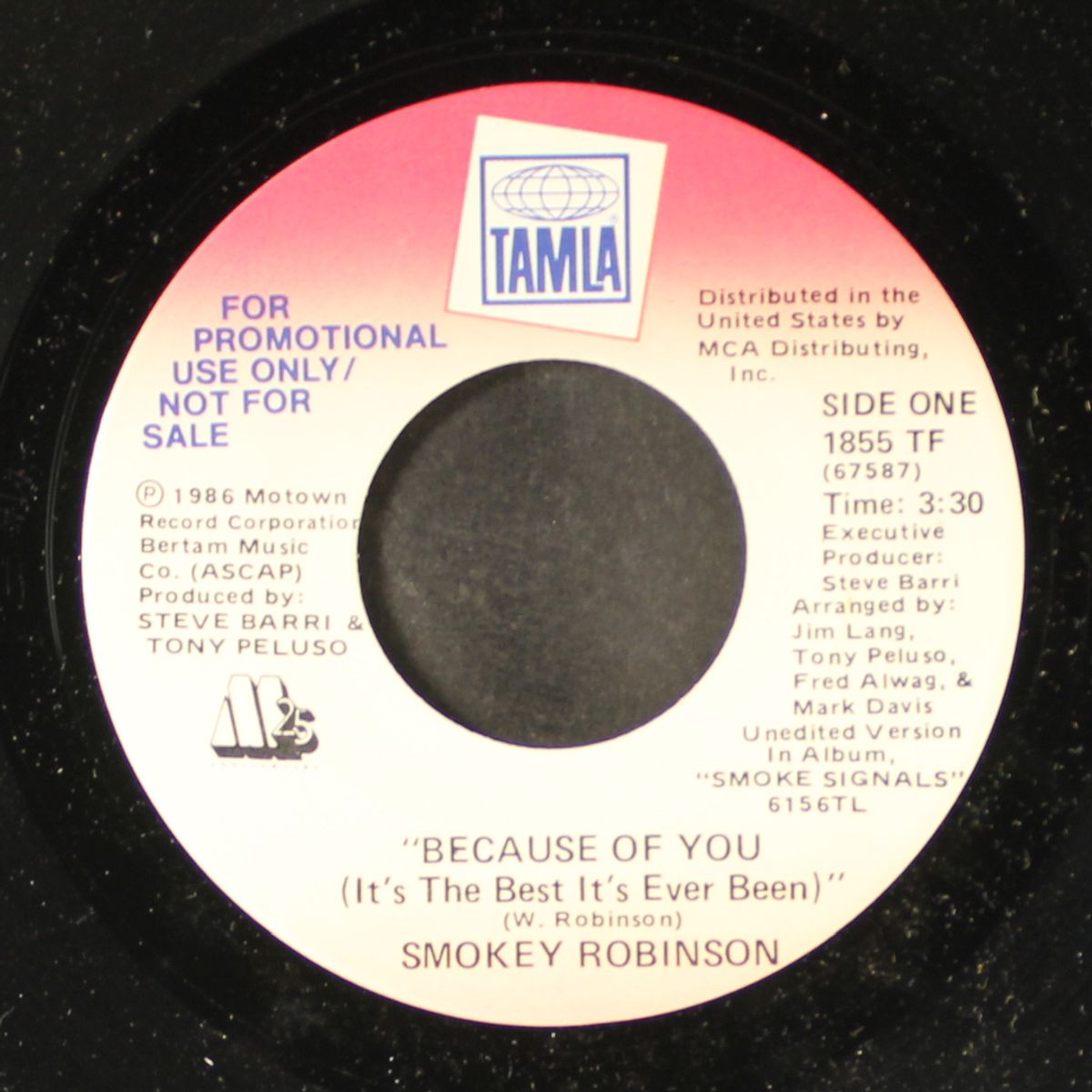 because of you / same by SMOKEY ROBINSON