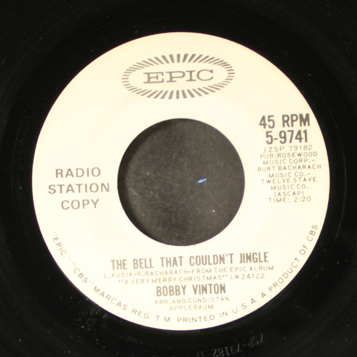 dearest santa / the bell that couldn't jingle by BOBBY VINTON