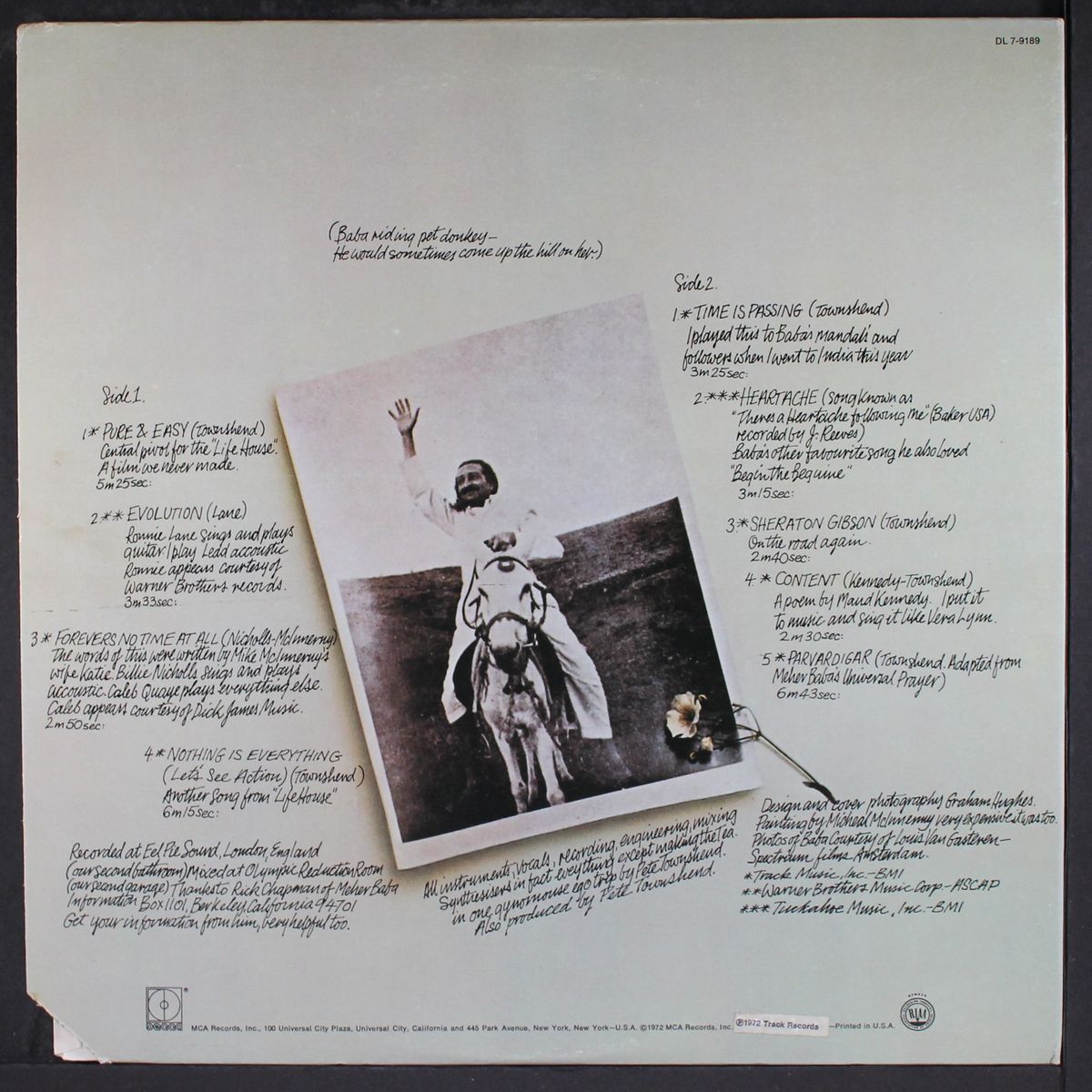 who came first by PETE TOWNSHEND