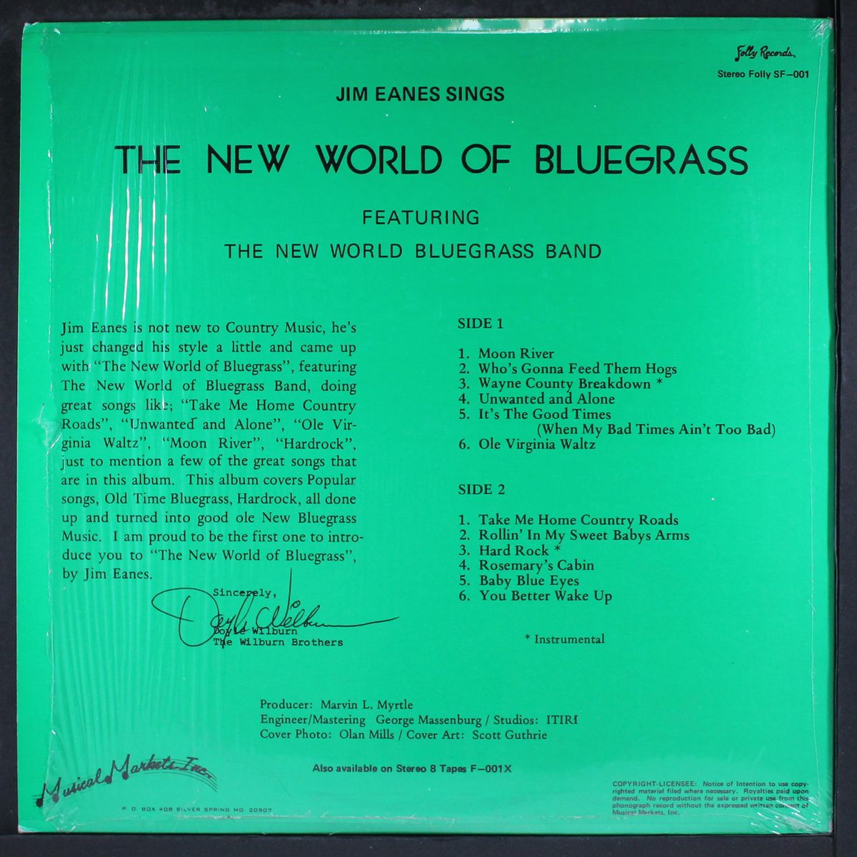 the new world of bluegrass by JIM EANES