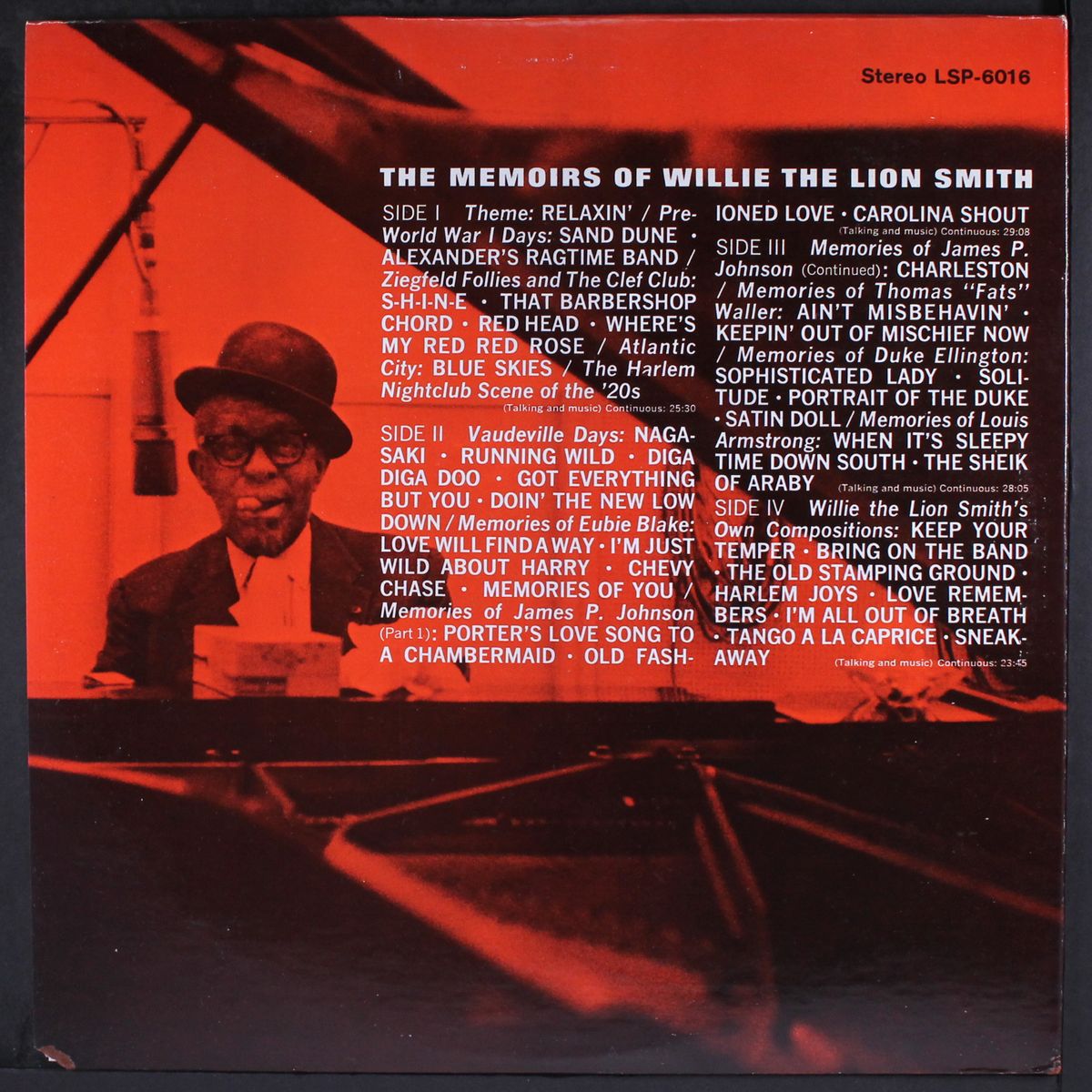 the memoirs of by WILLIE "THE LION" SMITH