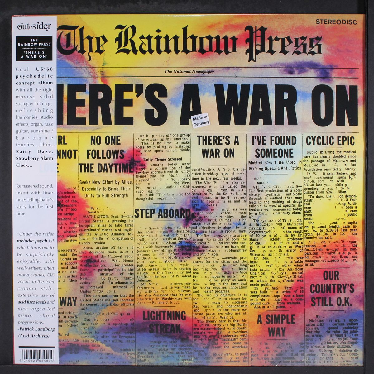 there's a war on by RAINBOW PRESS