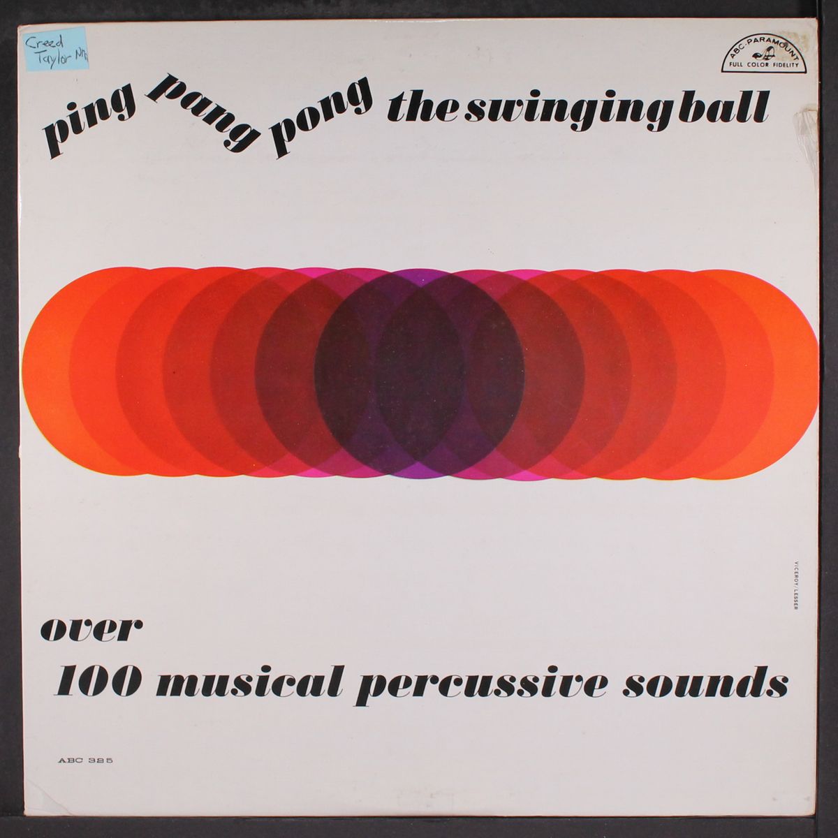 ping pang pont the swinging ball by CREED TAYLOR