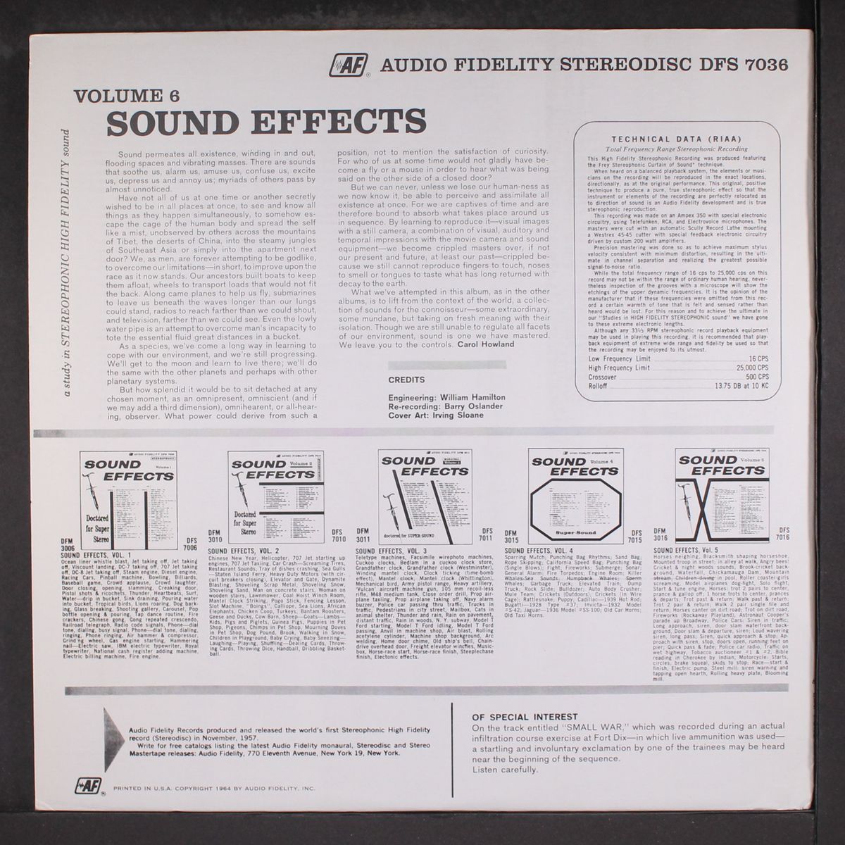 sound effects vol. 6 by NO ARTIST