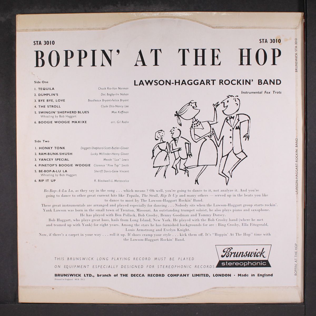 boppin' at the hop by LAWSON-HAGGART ROCKIN' BAND