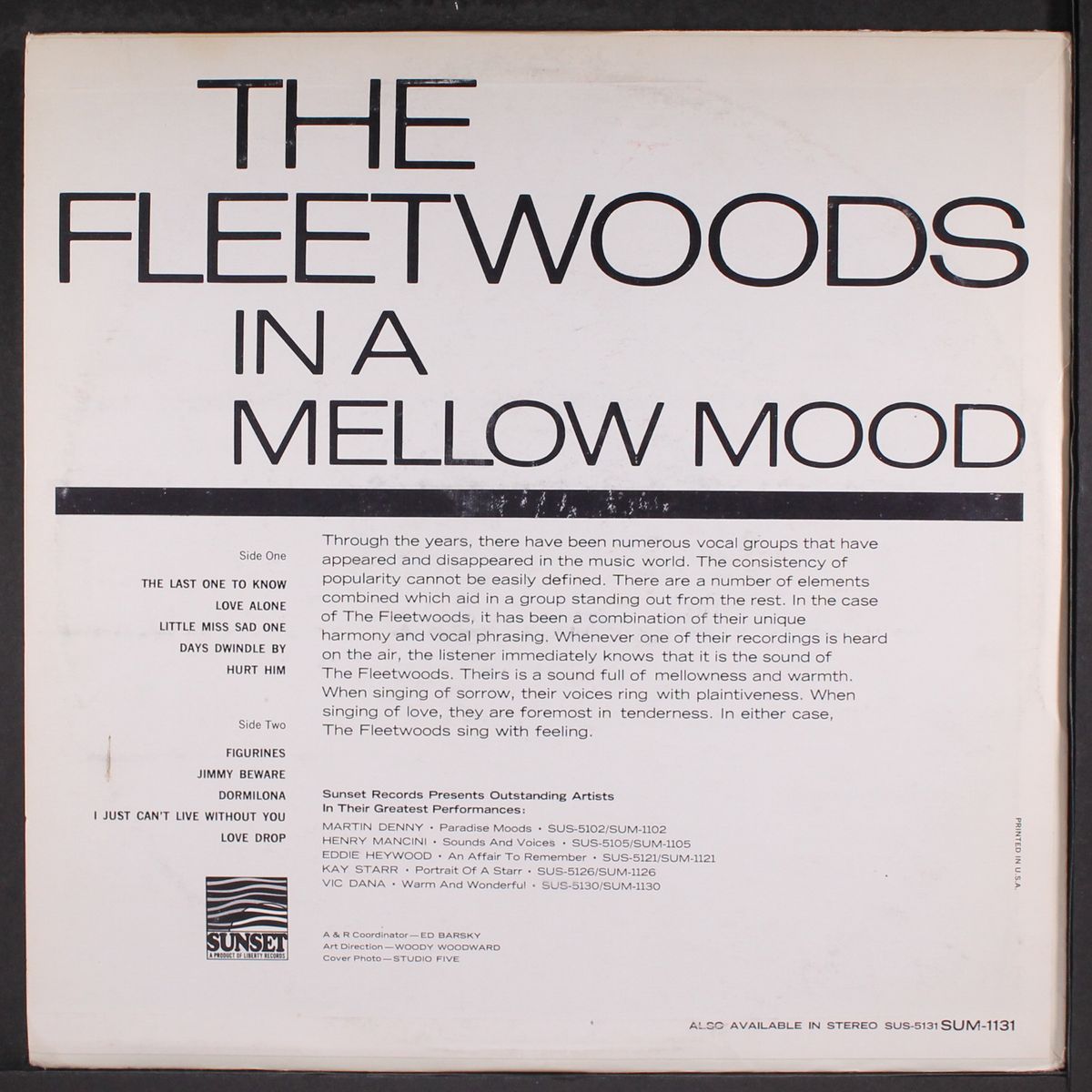 in a mellow mood by FLEETWOODS