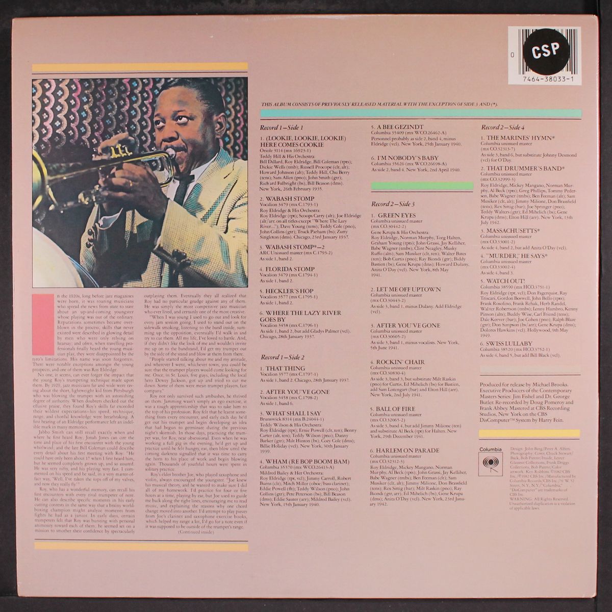 the early years by ROY ELDRIDGE