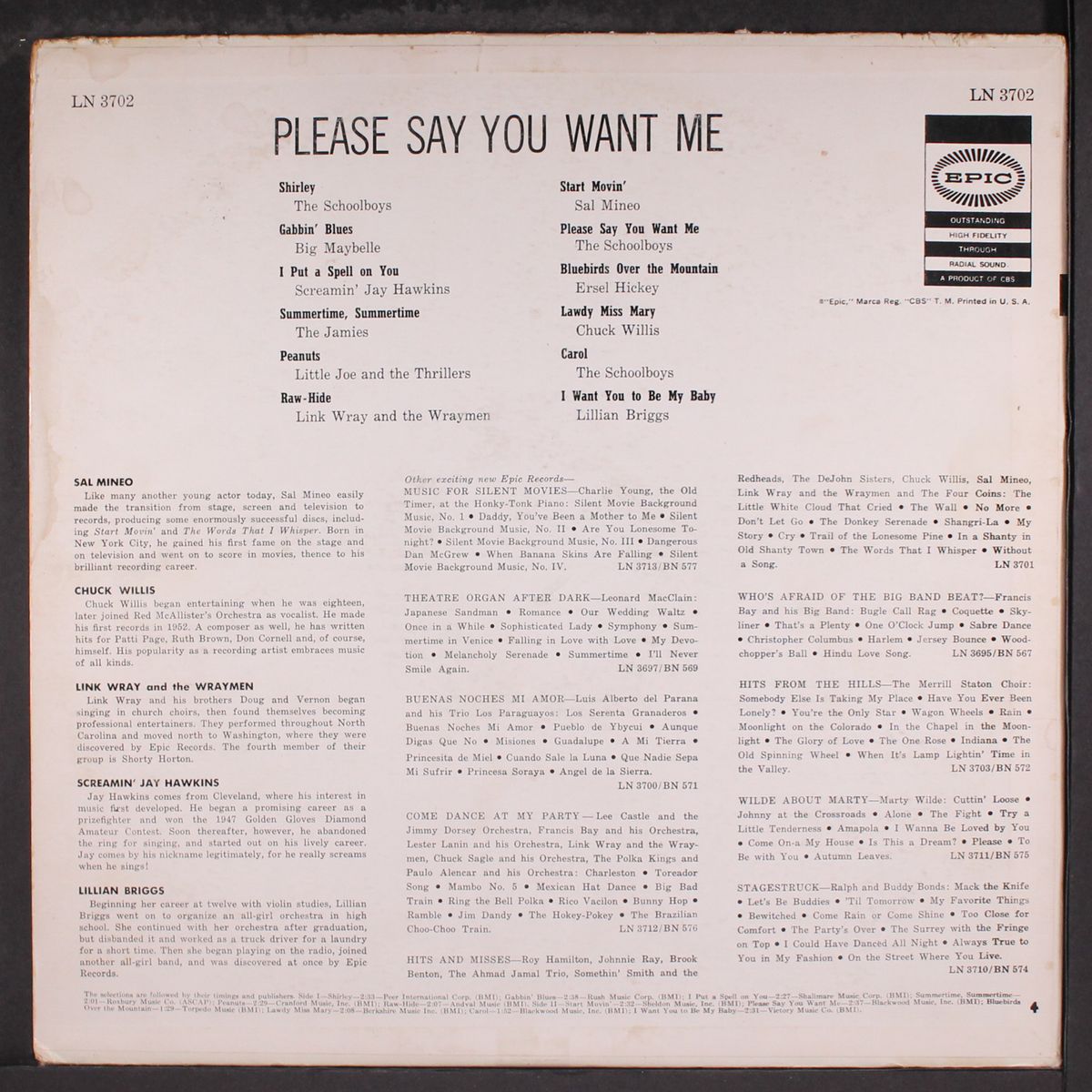 please say you want me by VARIOUS