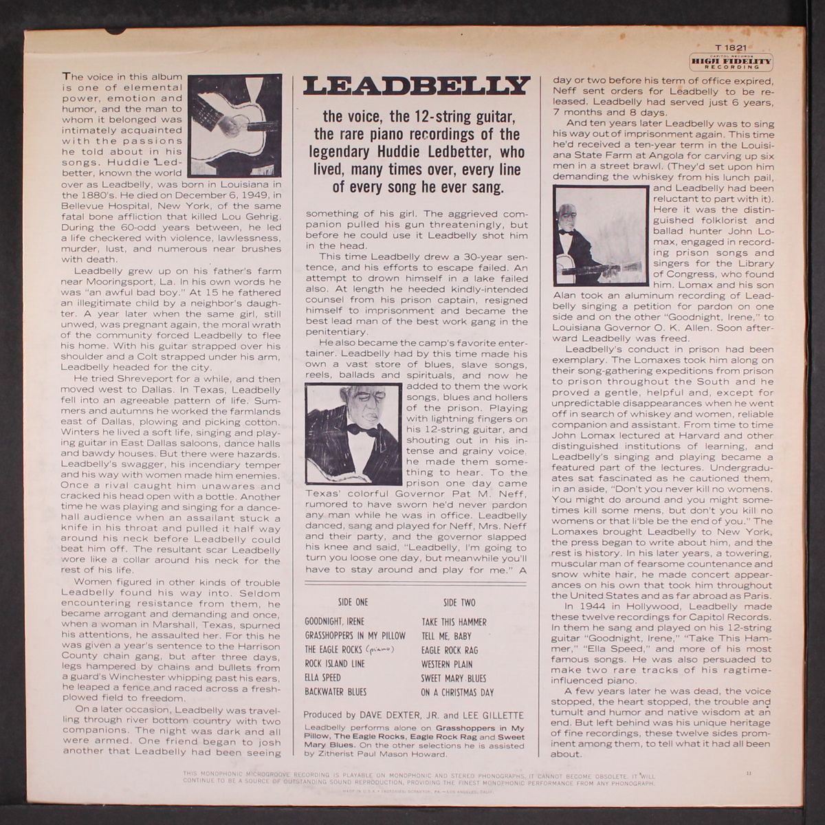 leadbelly by LEADBELLY
