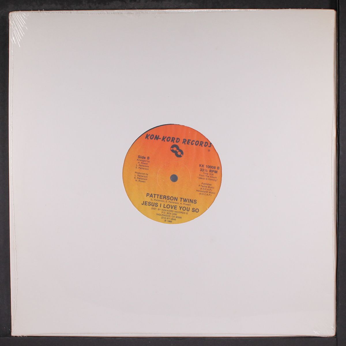 call jesus up / jesus i love you so by PATTERSON TWINS