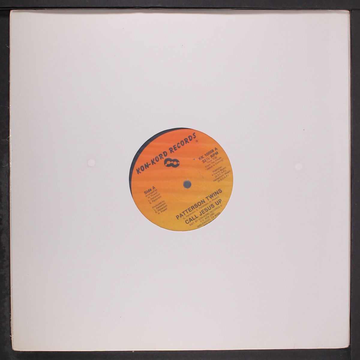 call jesus up / jesus i love you so by PATTERSON TWINS