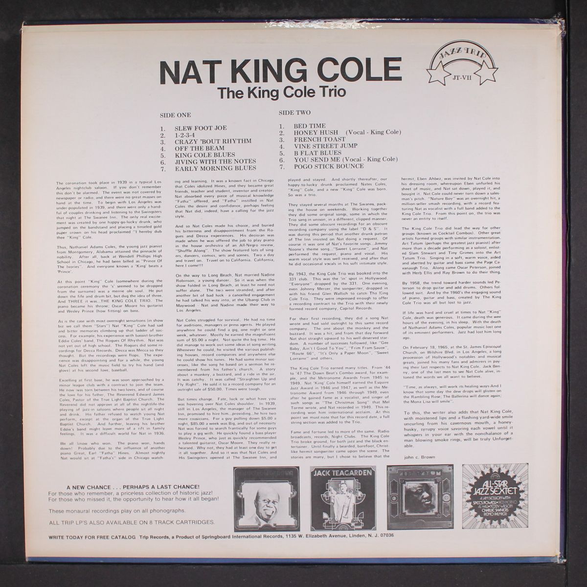 with the king cole trio by NAT KING COLE