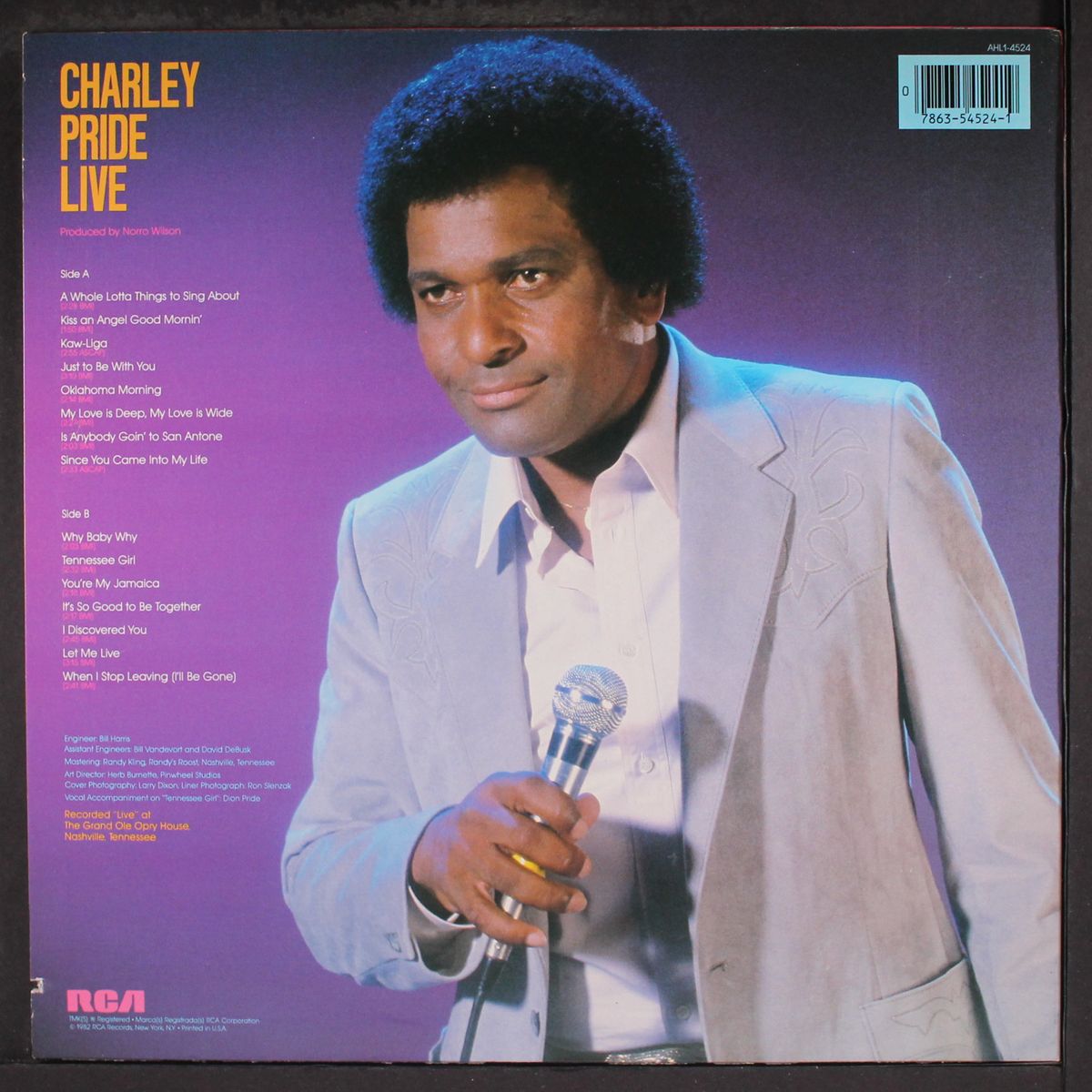 live by CHARLEY PRIDE