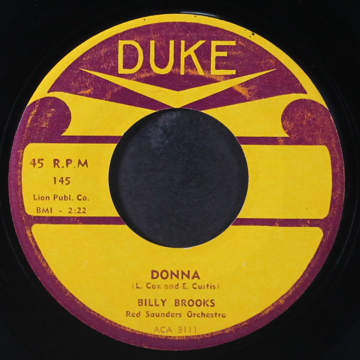 donna / i'm gone by BILLY BROOKS