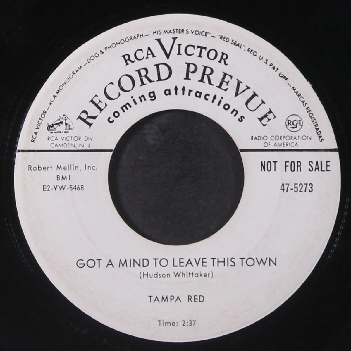 got a mind to leave this town / i'll never let you go by TAMPA RED