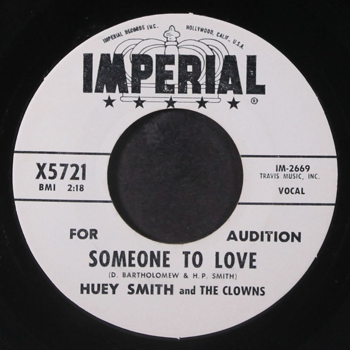someone to love / the little moron by HUEY SMITH