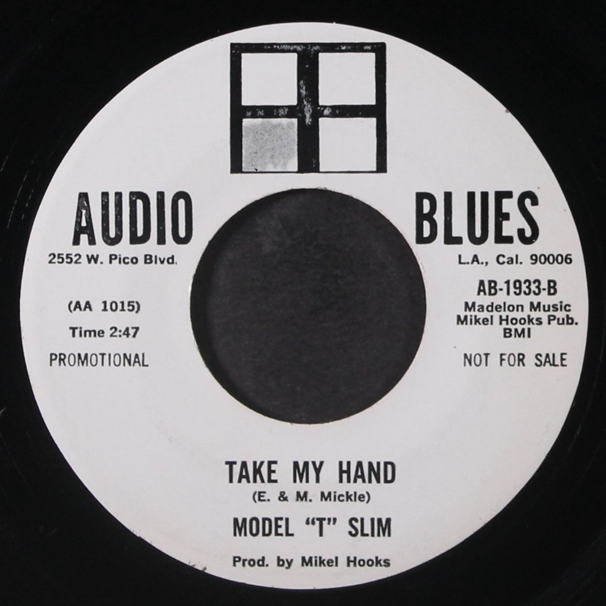 woman's the glory of man / take my hand by MODEL T SLIM