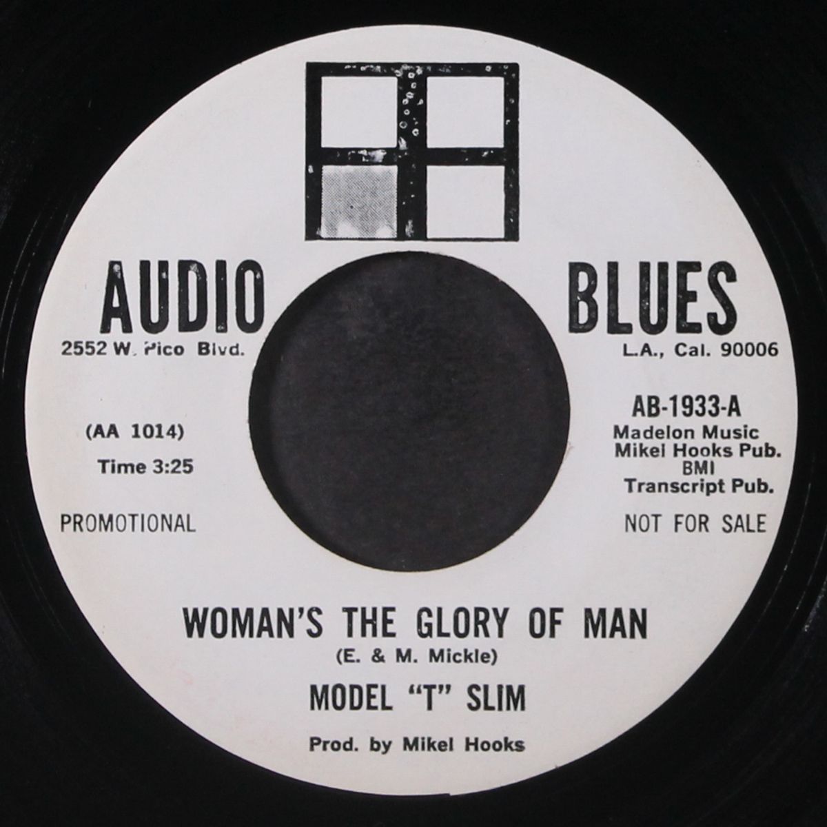woman's the glory of man / take my hand by MODEL T SLIM