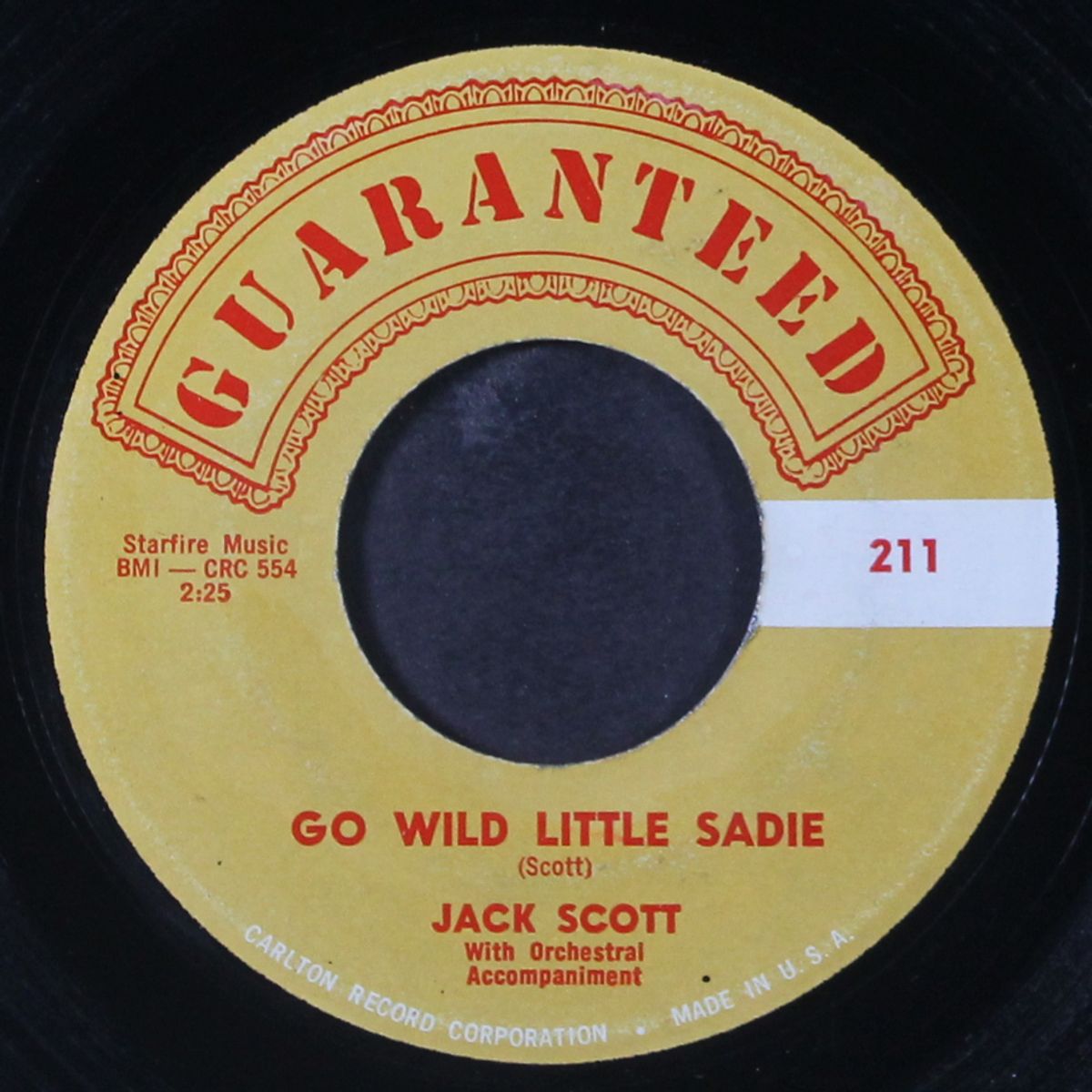 go wild little sadie by JACK SCOTT