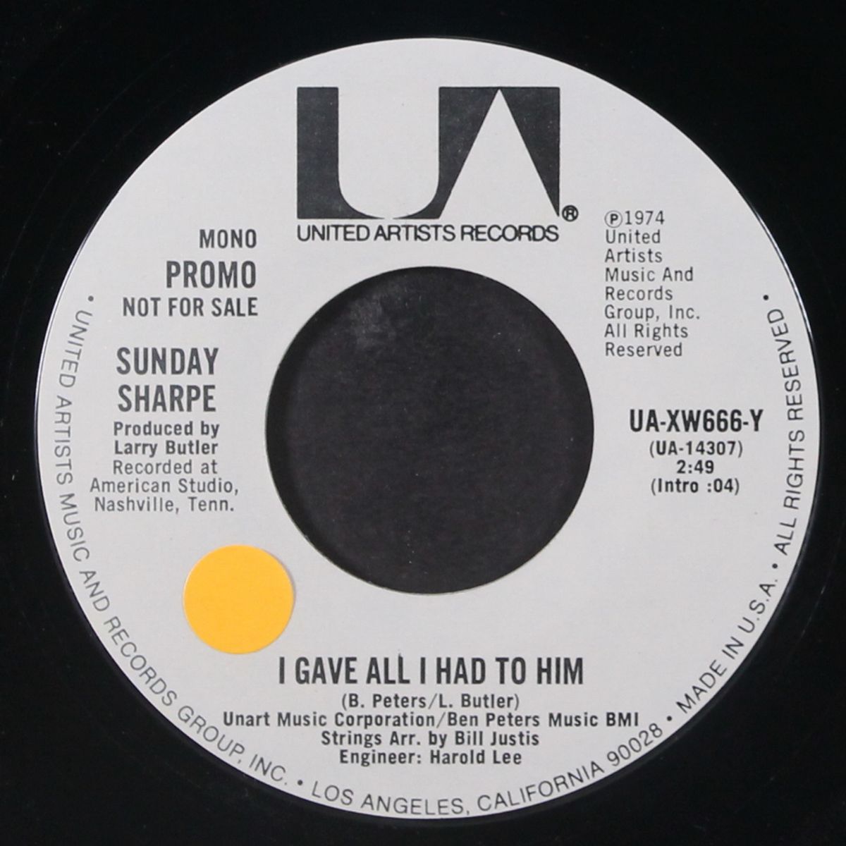 i gave all i had to him by SUNDAY SHARPE