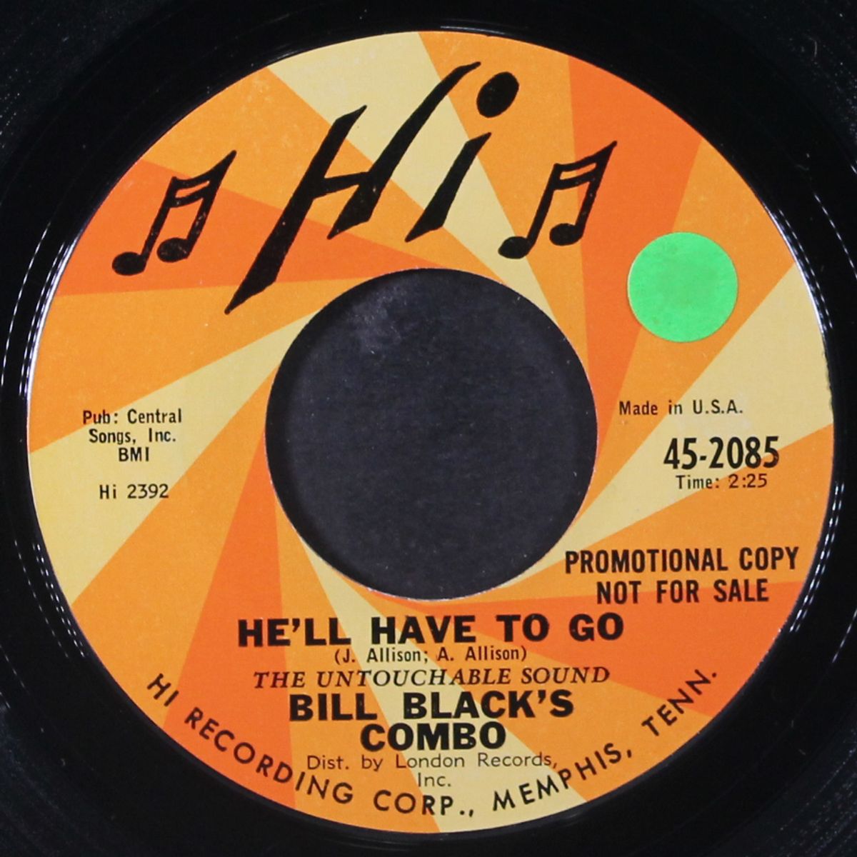 he'll have to go by BILL BLACK'S COMBO
