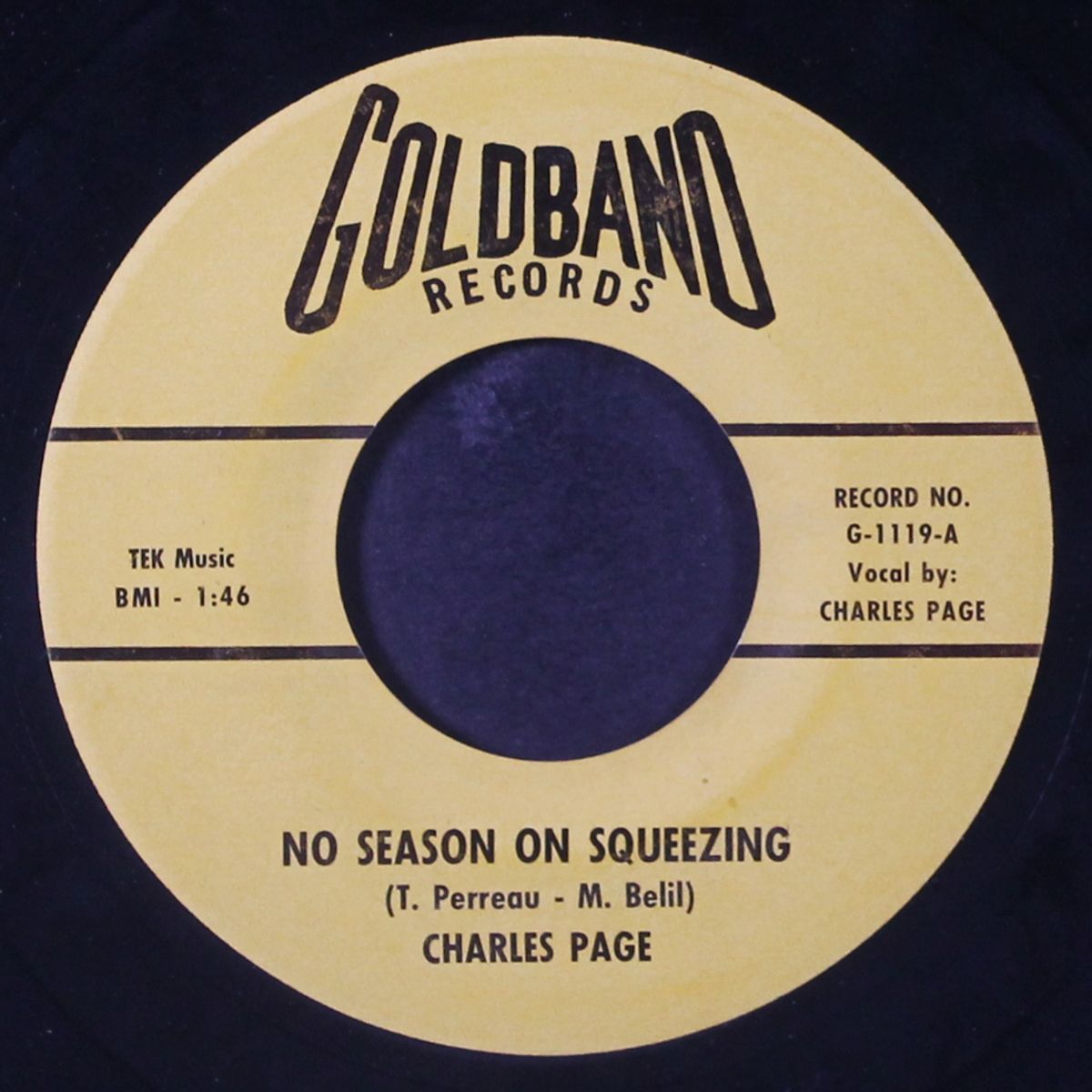 no season on squeezing / send back the girl i love by CHARLES PAGE