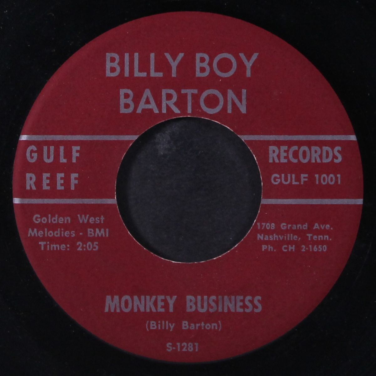 monkey business / blue lover by BILLY BOY BARTON
