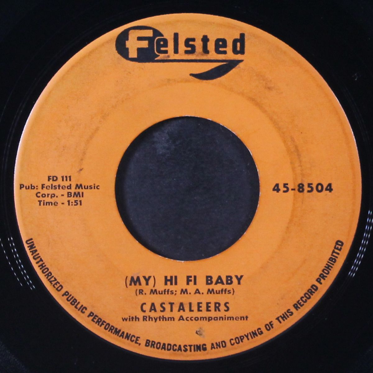come back / hi fi baby by CASTALEERS