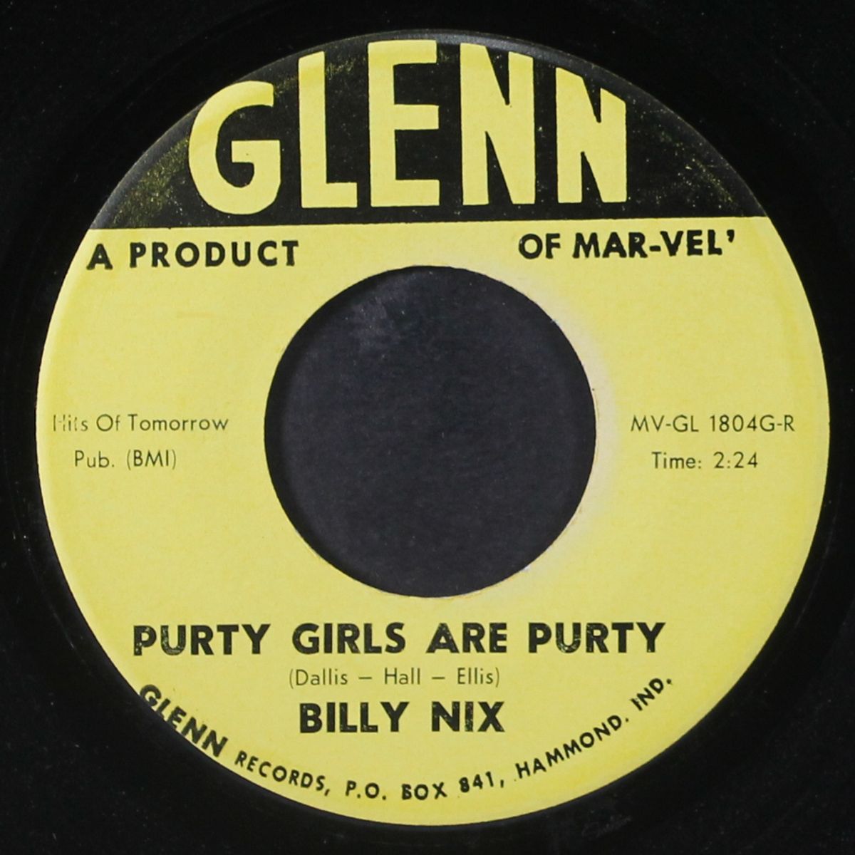 get with the beat / purty girls are purty by BILLY NIX