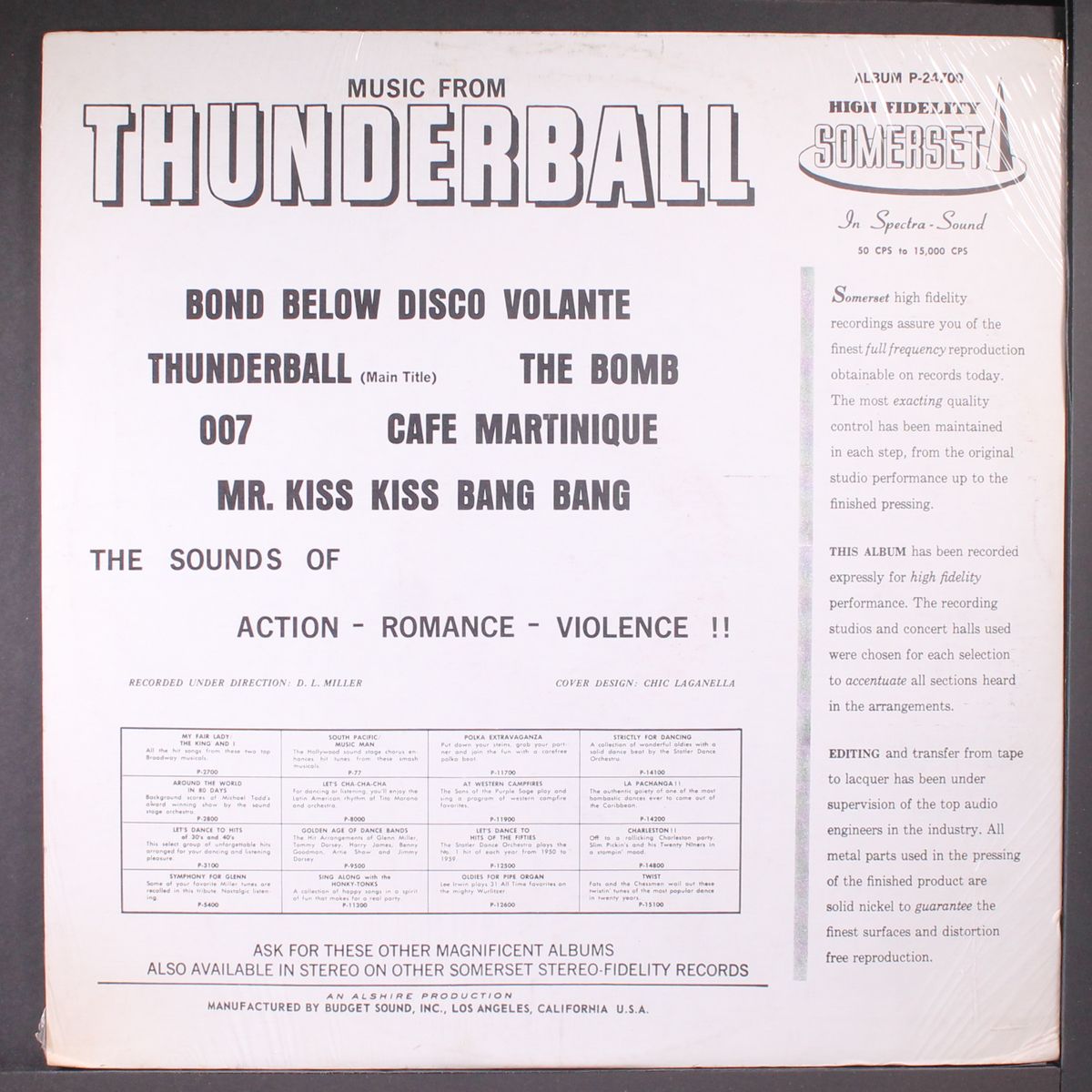 music from thunderball by 101 STRINGS?