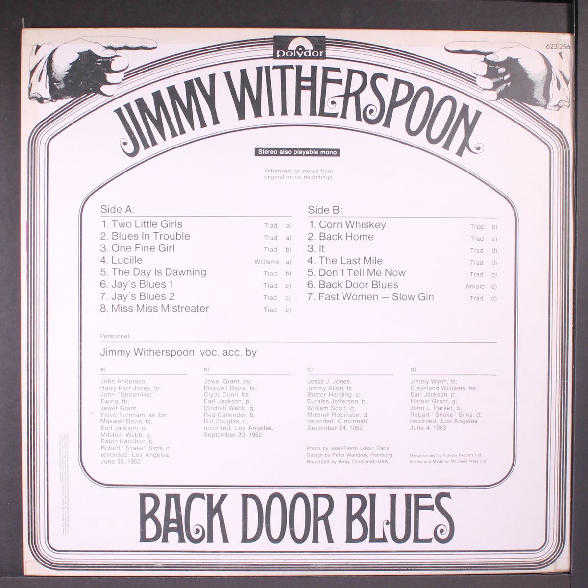 back door blues by JIMMY WITHERSPOON