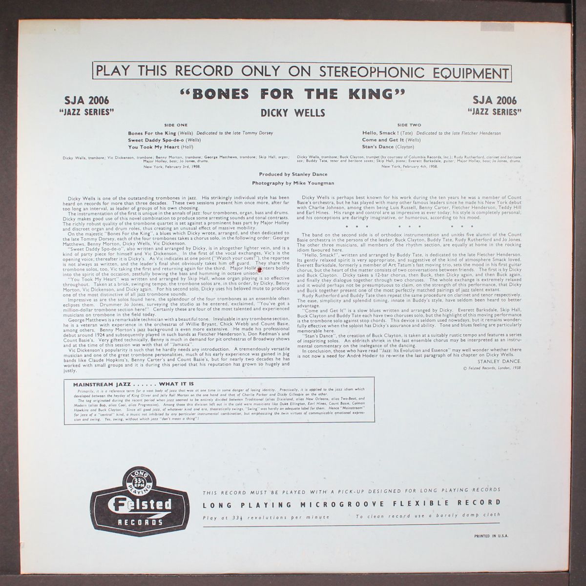 bones for the king by DICKY WELLS