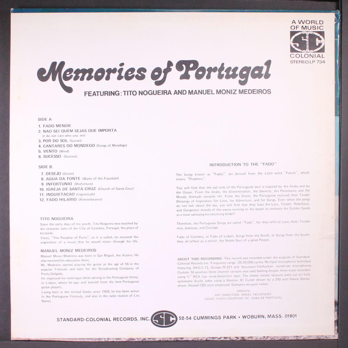 memories of portugal by TITO NOGUEIRA & MANUEL MONIZ MEDEIROS