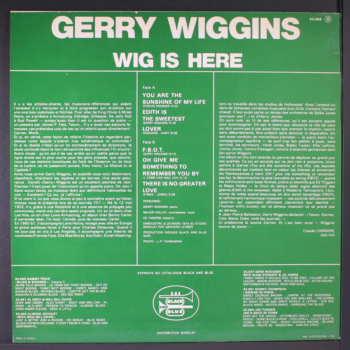 wig is here by GERRY WIGGINS