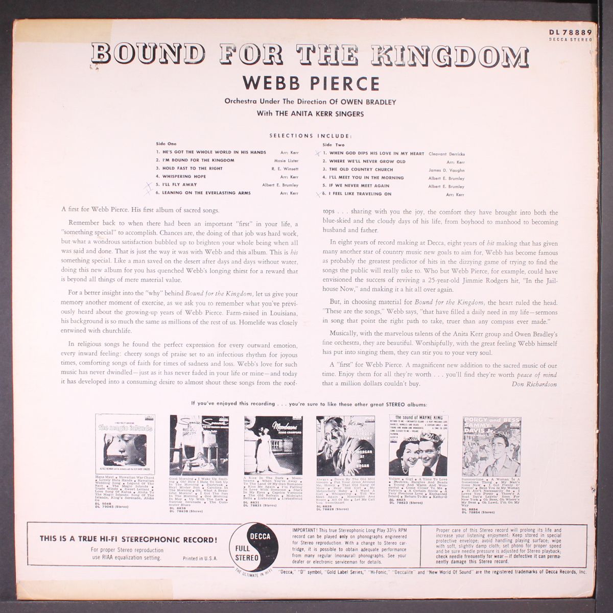 bound for the kingdom by WEBB PIERCE