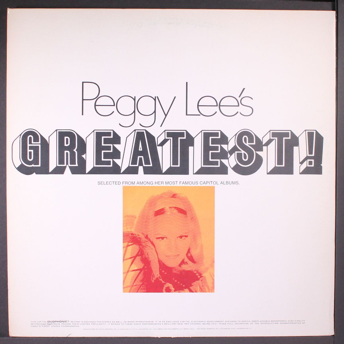 greatest! by PEGGY LEE