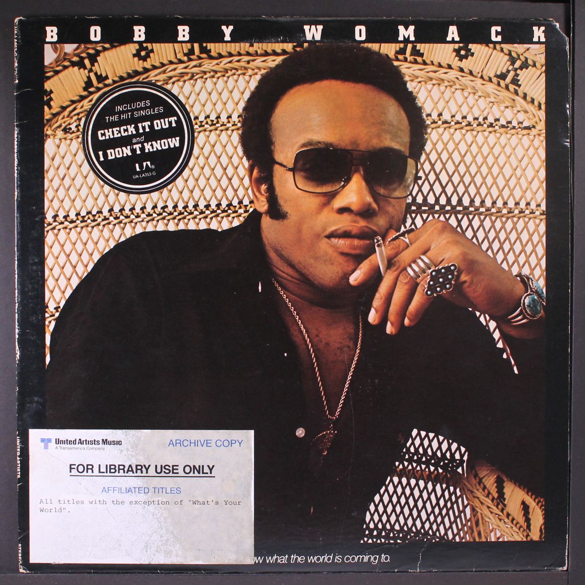 i don't know what the world is coming to by BOBBY WOMACK