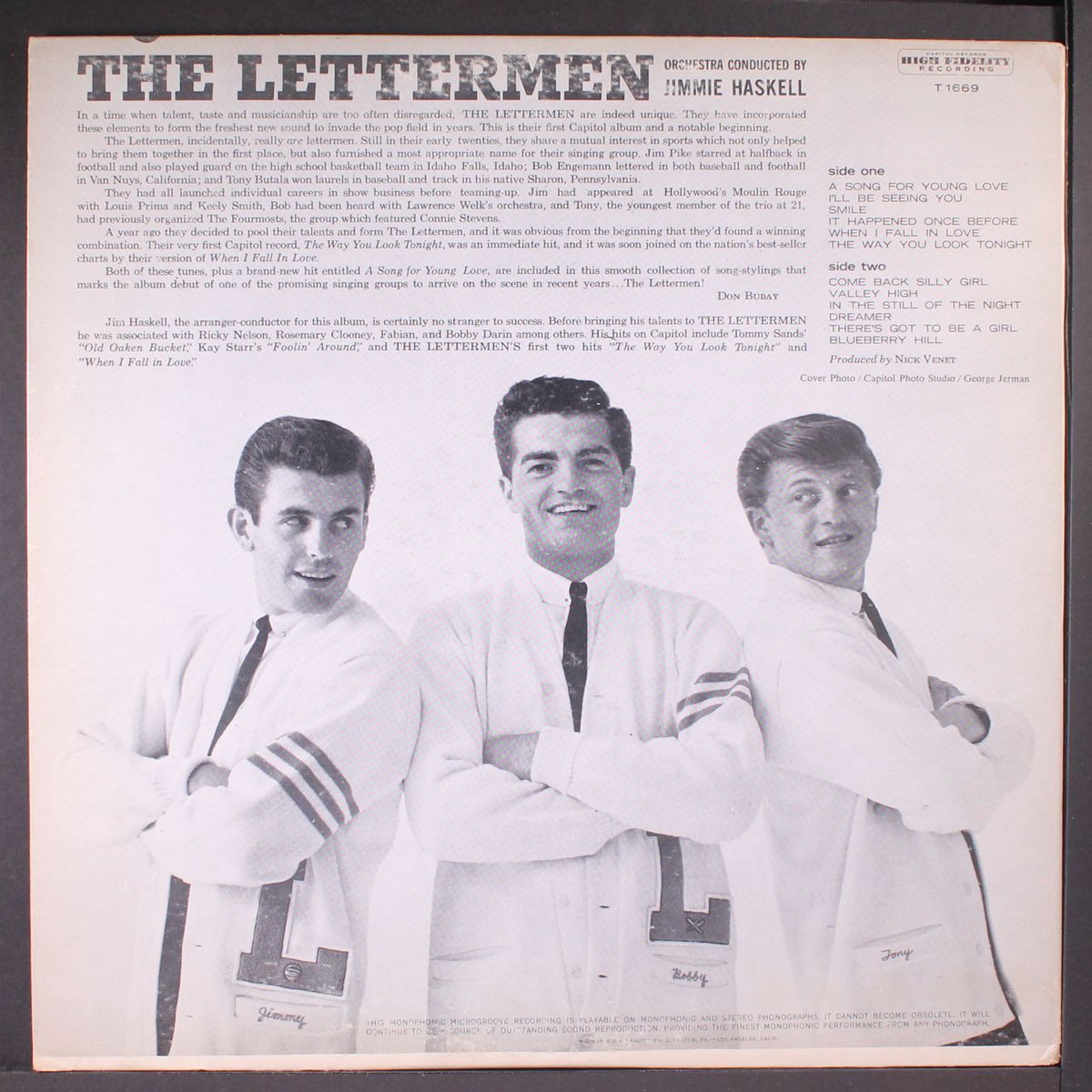 a song for young love by LETTERMEN