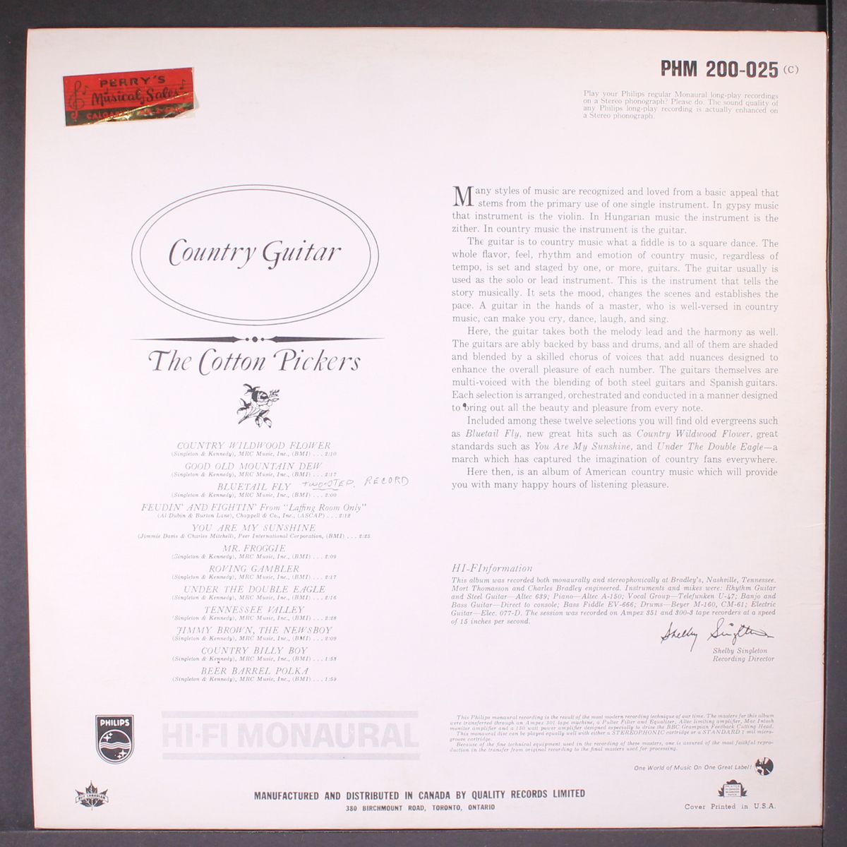 country guitar by COTTON PICKERS