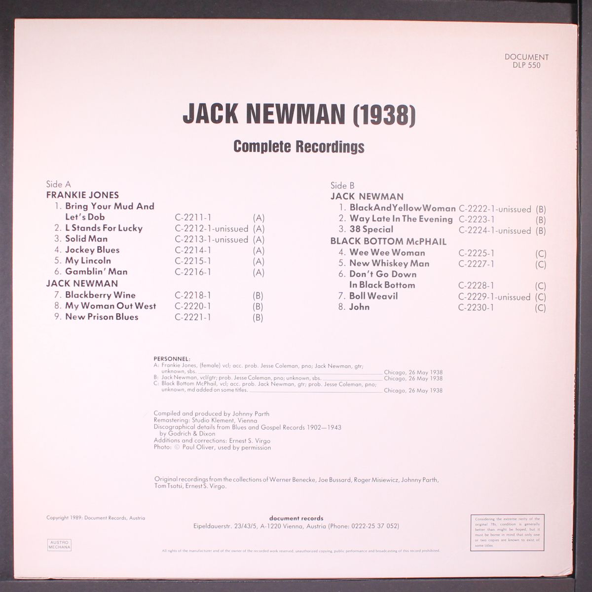 1938 by JACK NEWMAN