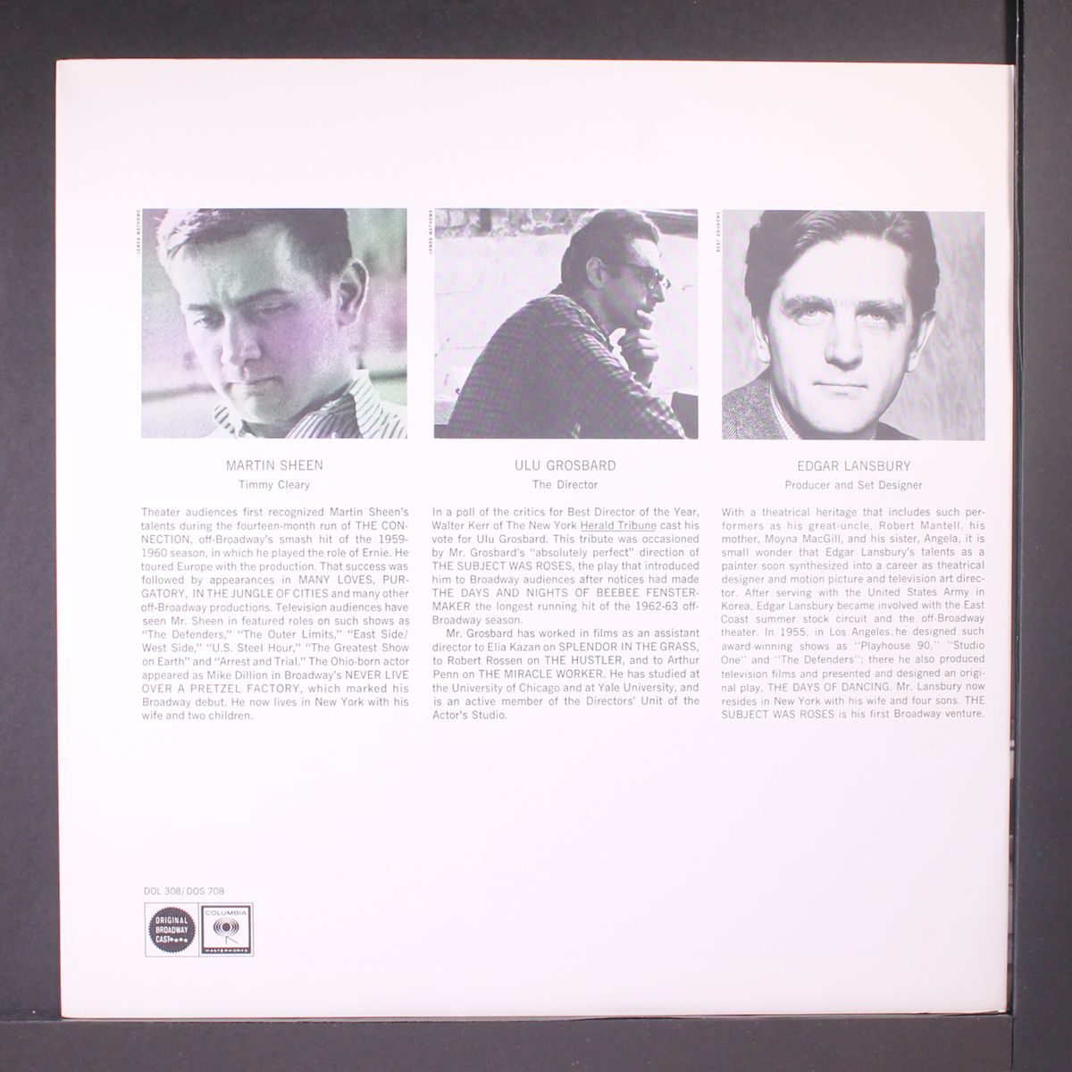 gilroy: the subject was roses by ORIGINAL CAST