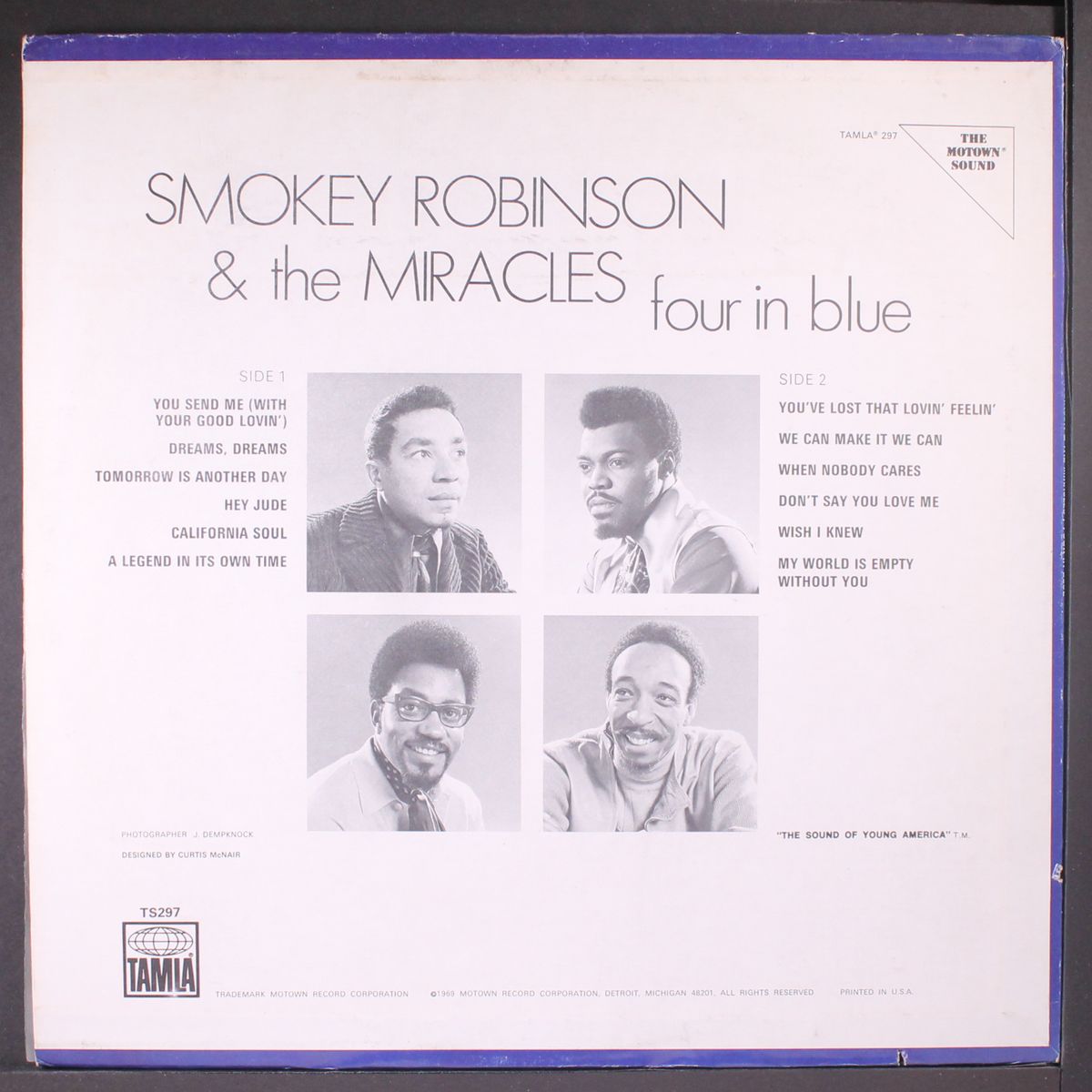four in blue by SMOKEY ROBINSON & MIRACLES