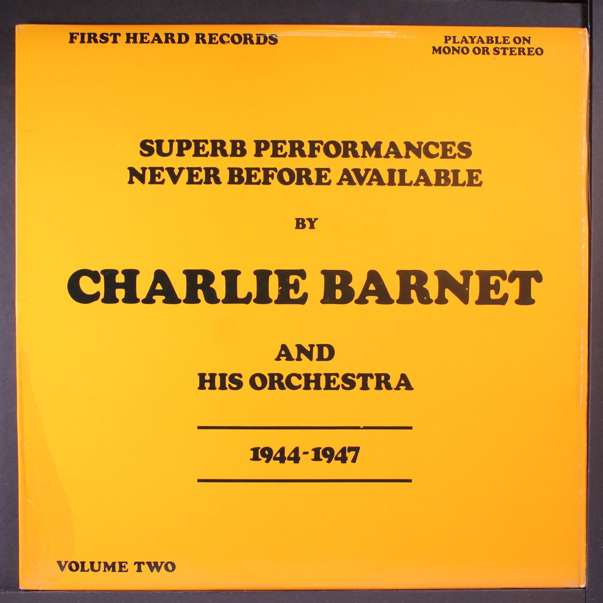 vol. 2 - superb performances never before available by CHARLIE BARNET