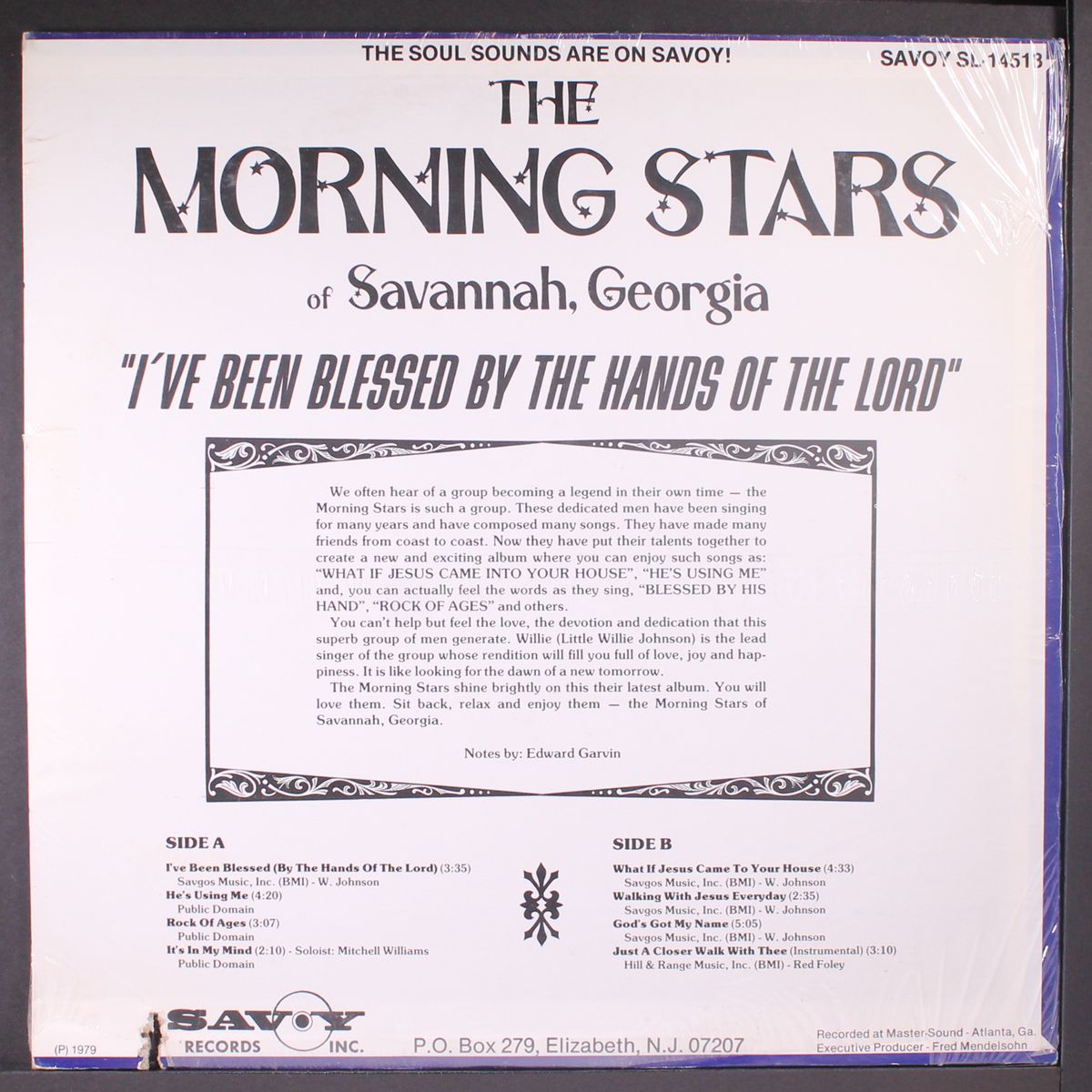 i've been blessed by the hands of the lord by MORNING STARS OF SAVANNAH