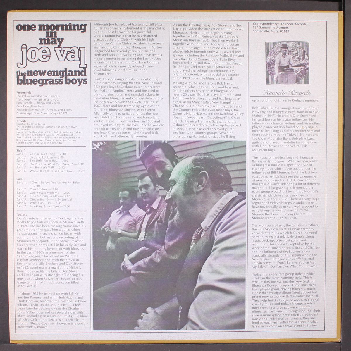 one morning in may by JOE VAL & NEW ENGLAND BLUEGRASS BOYS