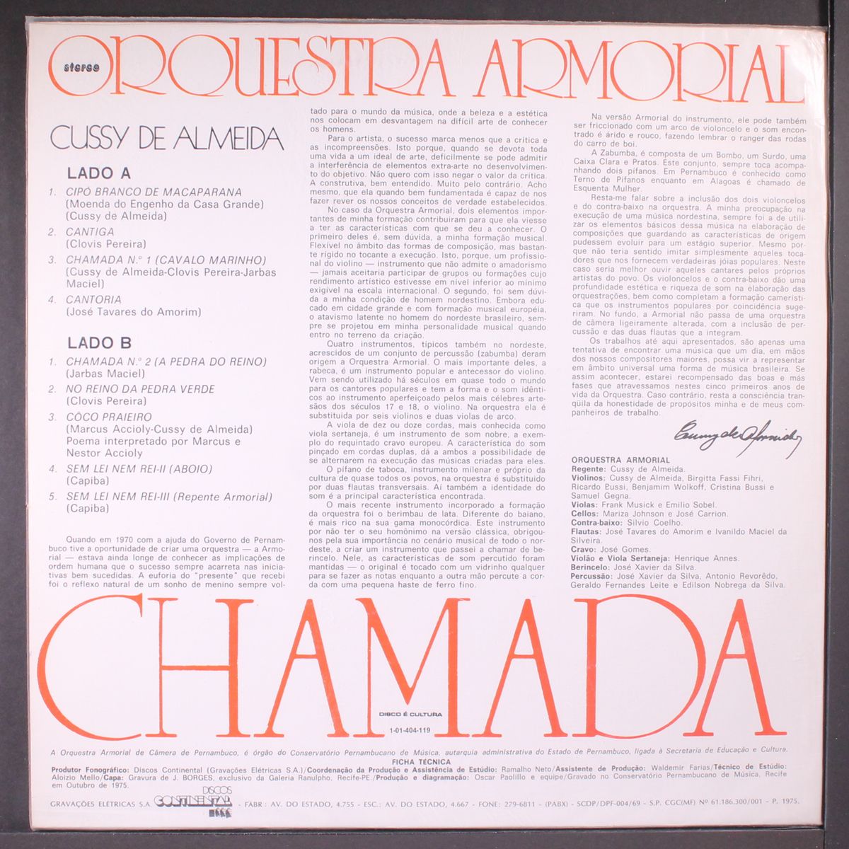 chamada by ORQUESTRA ARMORIAL